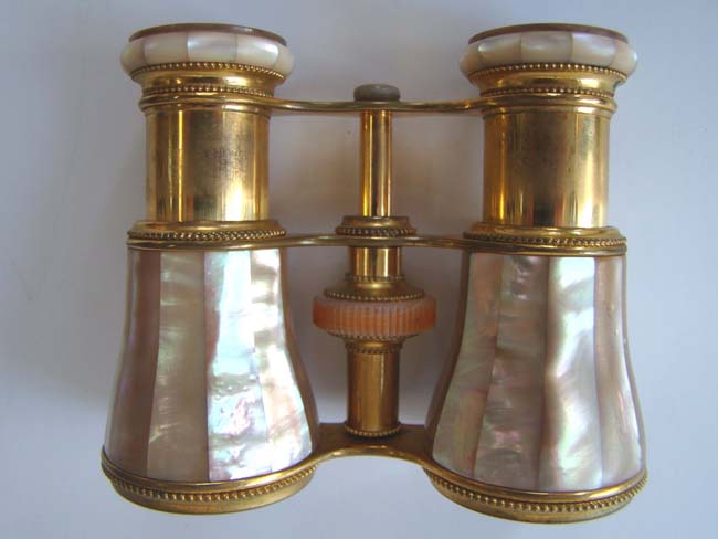 A beautiful pair of late 19th century French opera glasses by Lemaire of Paris